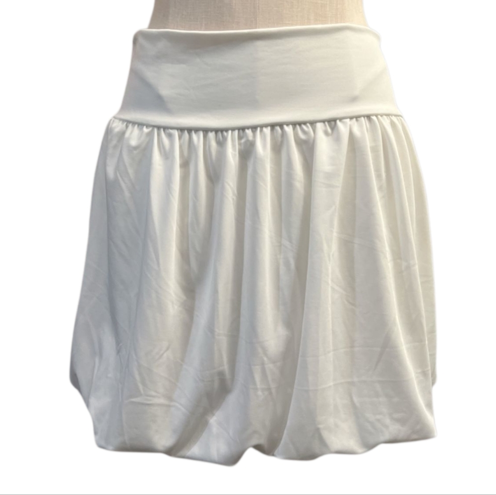 White Bubble Mini Skirt by Saints - Picture 2 of 4